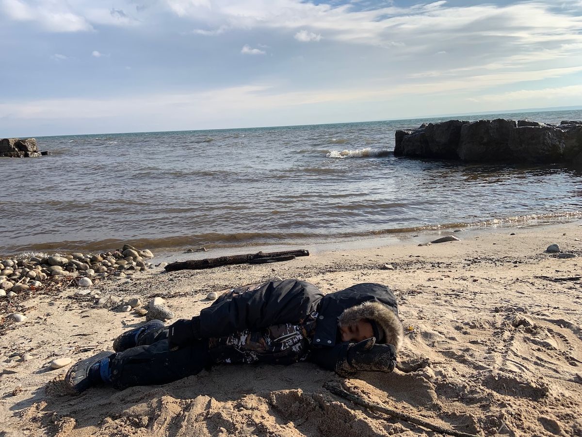 tales for dreamers: a mermaid stranded on the beach in winter